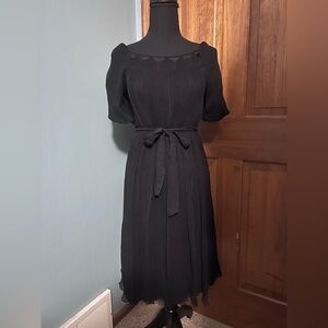 BCBGMaxAzria Black silk Dress